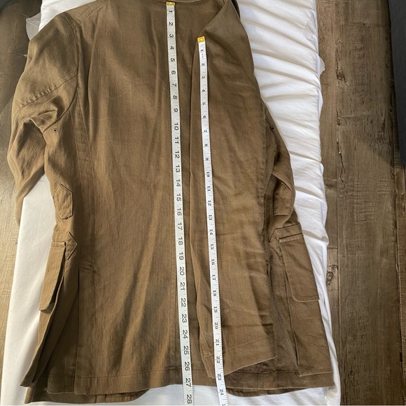 Nigel Cabourn men’s tan linen/cotton safari/field jacket, JP 44= US XS - Picture 8 of 10